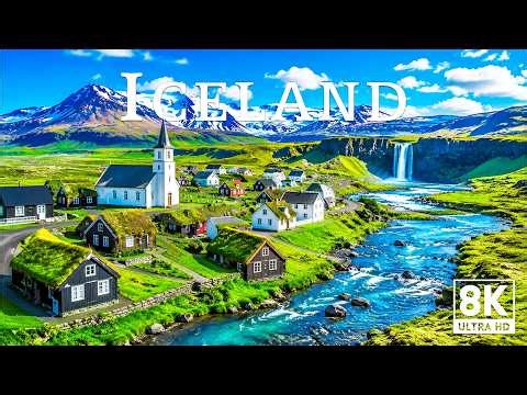 Iceland 8K | Epic Nordic Wonders – Waterfalls, Volcanic Landscapes & Glacial Beauty