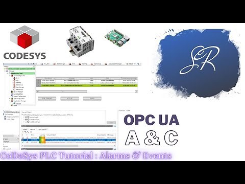 CoDeSys PLC Programming Tutorial Alarms & OPC UA A&E(Alarms & Events)