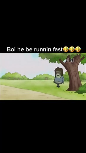 Muscle Man Running Scene on Regular Show