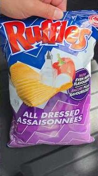 Frito-Lay Canada Ruffles All Dressed Potato Chips Taste Test Review