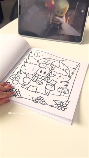 Ghost Style Dancing in the Rain Coloring Page