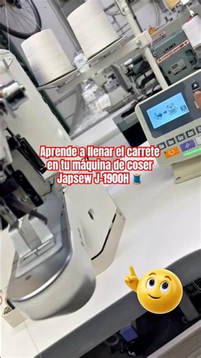 This is how you fill the bobbin on your sewing machine (Japsew J-1900H) #sewing #industrialsewing...