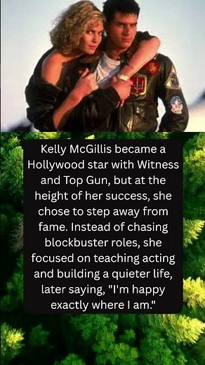 SHE WALKED AWAY FROM HOLLYWOOD... AT THE HEIGHT OF HER FAME