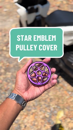 Honda Click CV Gear Cover Star Emblem Install