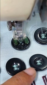 How to Sew a Button Using Sewing Machine Fast #sewingtips #diy #repair