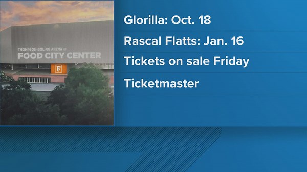 Rascal Flatts, Glorilla coming to Thompson Boling Arena at Food City Center