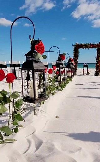 1.8K views · 25 reactions | Holly & Nik's Okaloosa Island barefoot beach wedding❤️曆 | Barefoot Weddings® | Facebook