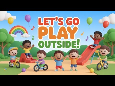 Kids Song | Let’s Go Play Outside! 🎶 Fun Children’s Nursery Rhyme || ‪@123kidshub‬