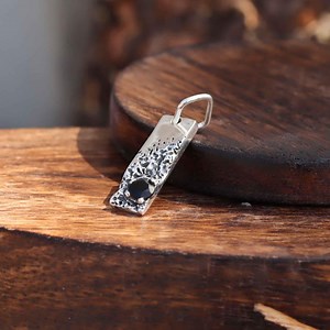 Handmade Black Onyx Pendant: 925 Sterling Silver Gemstone Jewelry - Etsy