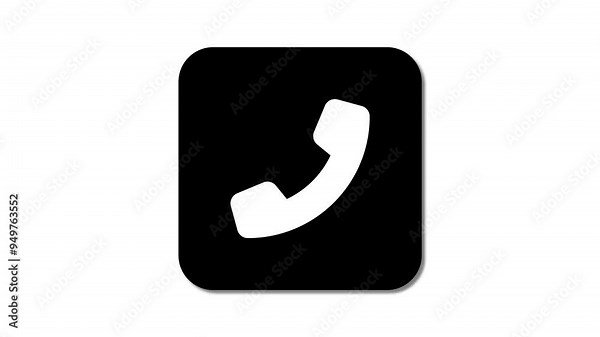 Call icons designed for enhancing digital communication tools and mobile user interfaces. Detailed call icons for integrating into phone management systems and digital communication environments Stock Video