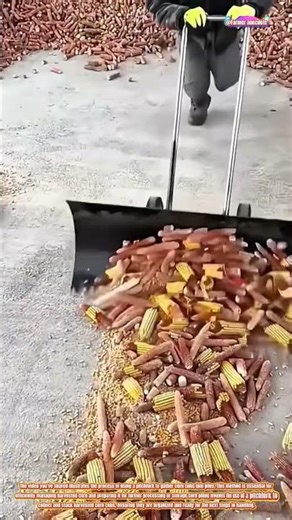 The Art of Corn Piling: Using a Pitchfork to Gather Crops
