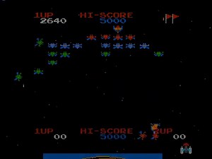 Classifica: Galaxian Namco, Taito, Midway Manufacturing - Arcade, Atari 2600, Atari 5200, Astrocade, IBM PC, ColecoVision, Intellivision, MSX, Famicom, Apple II, Atari 8-bit, Commodore 64, Game Boy, Game Boy Advance, handheld, mobile phone (1979) | SuperGames Omega | Facebook