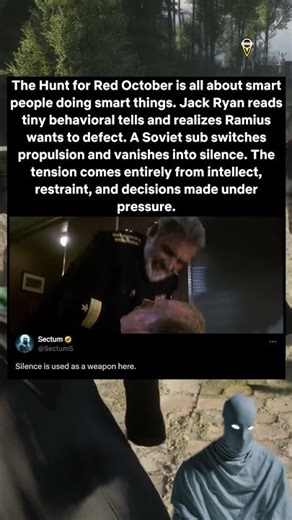 The Hunt for Red October (1990) — Intelligence as Tension