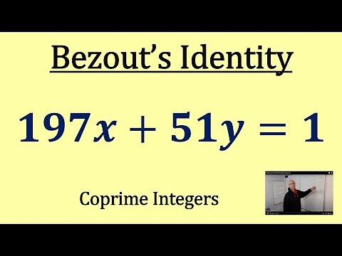 Bezout's Identity to solve ax+by=1 (a,b) are coprime