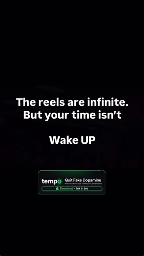 Tempo : Quit Fake Dopamine on Instagram: "You won’t notice it right away. Just a few minutes on your phone. Then suddenly the day feels shorter. Tempo helps you catch that moment. 🔗 Link in bio. #focus #discipline #habits #growth #grind #determination"