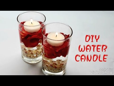 DIY Water candle/ How to make water candles/ Beautiful Water Candle at Home/ Water candle making