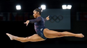 Jordan Chiles' podium training ahead of Paris 2024