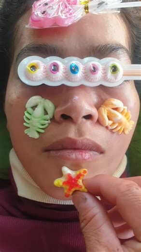 colorful candy face #coloring #tiktok #candy #shorts #funny