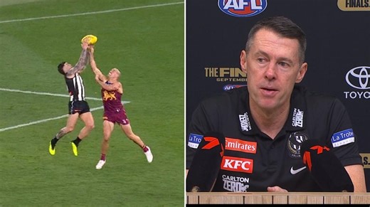 Jamie Elliott denied free kick in controversial call