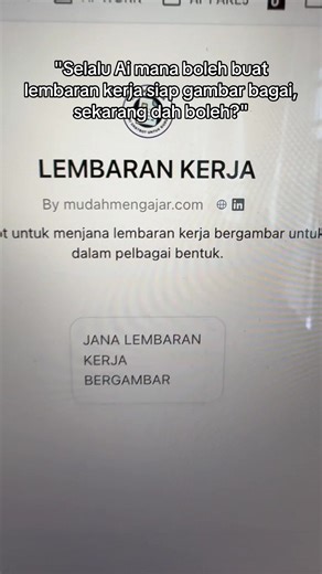 Cipta Lembaran Kerja dengan Gambar Menggunakan AI