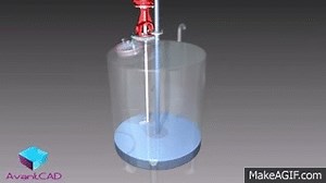 Autodesk Inventor 2015 Animation Filling up a tank with water on Make a GIF