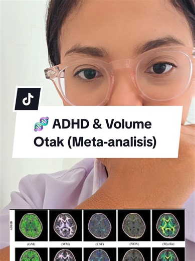 “Meta-analisis MRI menunjukkan, beberapa area ADHD seperti basal ganglia & cerebellum sedikit berbeda volumenya. Perbedaannya kecil, tapi cukup memengaruhi regulasi fokus dan impuls.” 📚 DAFTAR PUSTAKA Shaw P, et al. Cortical maturation delay in ADHD. PNAS. Hoogman M, et al. Brain volume differences in ADHD. Lancet Psychiatry. Cortese S, et al. fMRI meta-analysis ADHD. Am J Psychiatry.