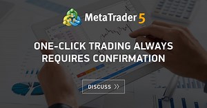 One-click trading always requires confirmation
