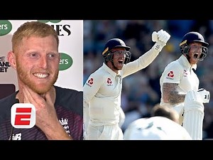 Ben Stokes reacts to his match-winning innings vs. Australia at Headingley | 2019 Ashes