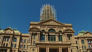 Worker seriously injured after falling in Tarrant County courthouse clock tower