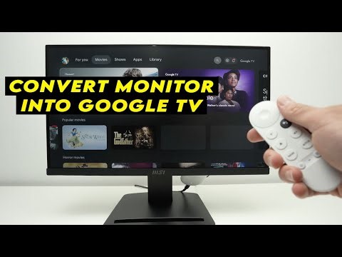 How to Transform a Monitor Into a Google TV With Sound