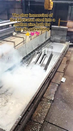 26 reactions · 12 comments | Hot-dip galvanizing is a highly effective method for protecting fabricated steel members from corrosion. #fabrication #manufacturing #process #steel #galvanized #furnace #production | Alfredo Abella Jr. | Facebook