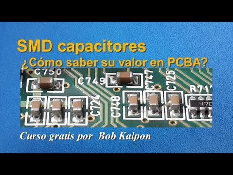 Cómo probar o medir capasitores SMD en PCB / capacitor valor en placa curso de electrónica gratis
