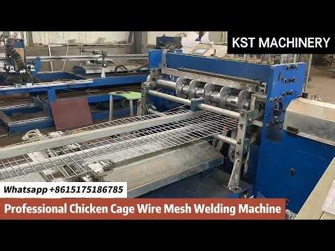High Speed Chicken Cage Mesh Welding Machine #chickencage #wiremeshweldingmachine