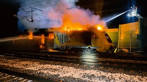 München/Freilassing: Brennende "Geister-Lok" fährt durch Oberbayern