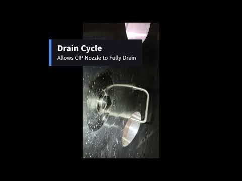 EDT CIP Nozzle With Air Assist Drain