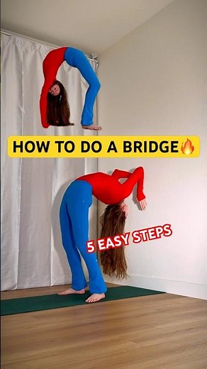You CAN do a Bridge if you train like this 💛 Step-by-step Tutorial #flexibility #stretching