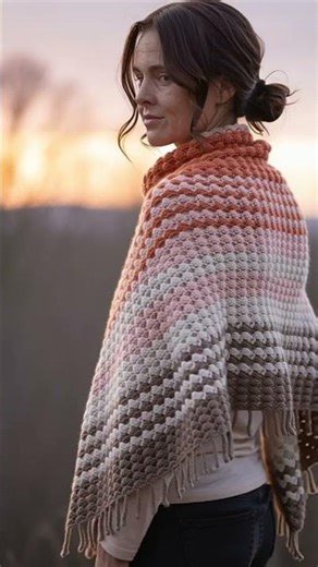 Download Easy Drape Crochet Wrap Pattern in bio #crochet