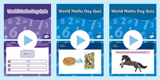 World Maths Day Quiz Pack