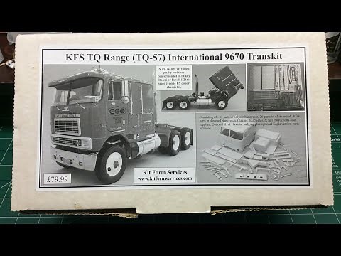 Building scale plastic models: resin review: KFS IH 9670 cabover transkit.