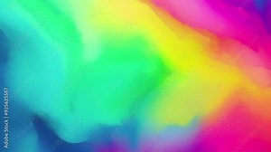 Brightly colored abstract background with a blurry image of a rainbow color animation