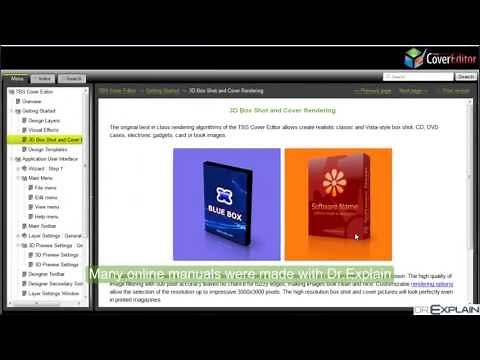 How to create online help manual (webhelp) with Dr.Explain