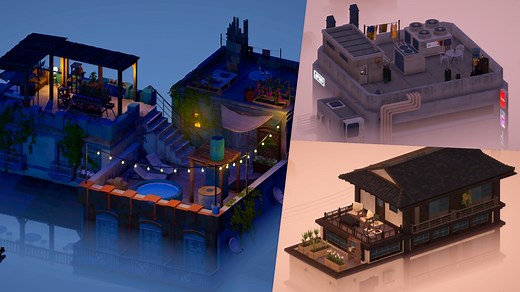 Steam頂樓加蓋模擬器《High Above高高在上》亮相，悠閒打造多風格空中庭園