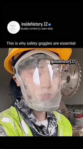 inside history | Safety goggles are essential because they protect our eyes from dust, chemicals, sparks, and harmful particles. In places like... | Instagram