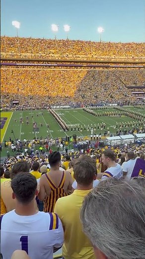 LSU ‘Alma Mater’ LSU Tiger Marching Band pre-game LSU vs Florida in Tiger Stadium Baton Rouge #lsu