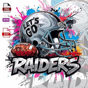 Raiders Graffiti Football Helmet PNG | Lets Go Silver & Black (digital Download) - Etsy