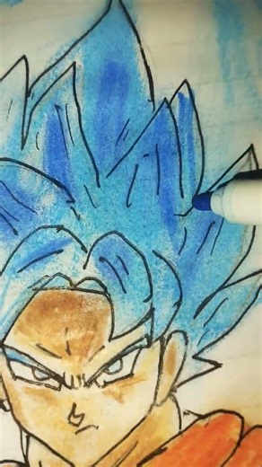 drawing of Goku ssj blue like and subscribe & please 🥺🥹