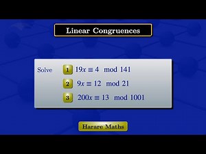 Linear Congruences
