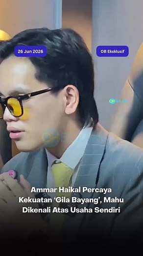 Penyanyi muda berbakat, Ammar Haikal, kini melangkah masuk ke arena muzik dengan penuh semangat apabila tampil dengan single sulung berjudul Gila Bayang di bawah label XO House. #ohbulan #kinitrending #ammarhaikal