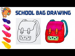 "Simple Bag Drawing for Kids: Easy Step-by-Step Tutorial!"