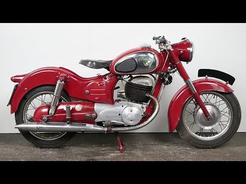 1955 Puch 250 SGS - starting up and riding